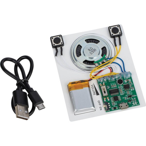 Main product image for Voice/MP3 Record and Playback Board Kit with Li-Poly Battery and USB Cable for STEM and DIY Projects320-2000